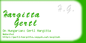hargitta gertl business card